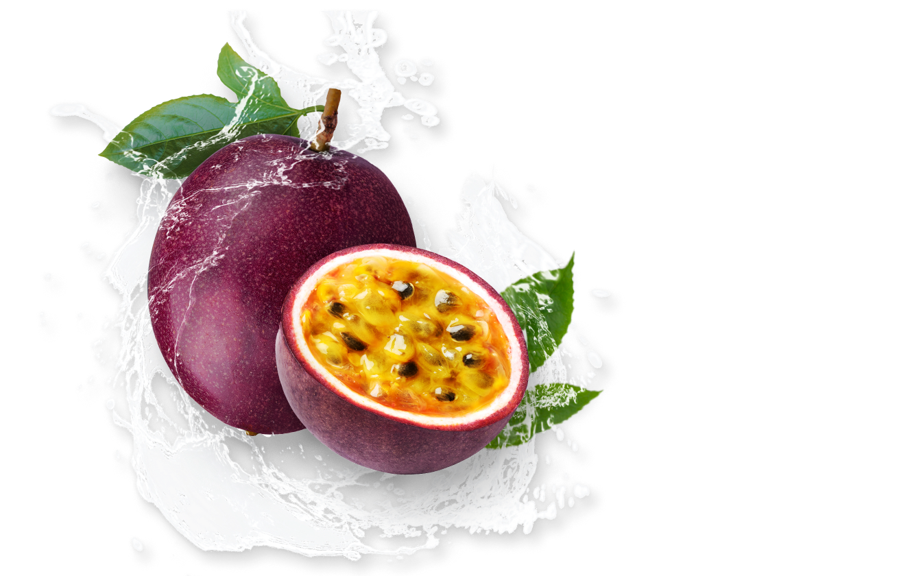 A juicy explosion of passion fruit